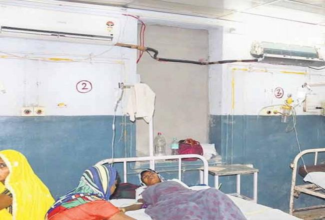 मरीजों का दर्द: बंद पड़े हैं एसी, किराए पर कूलर और पंखे ला रहे तीमारदार