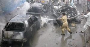 Suicide car bomb kills 10 in southwest Pakistan