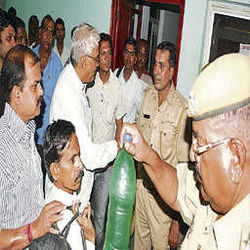 Threaten self-immolation, but bottled water