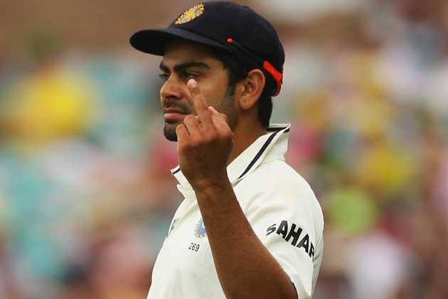 Virat Kohli fined for finger gesture